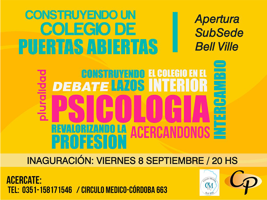 Una Sub Sede del Colegio de Psicólogos de Córdoba