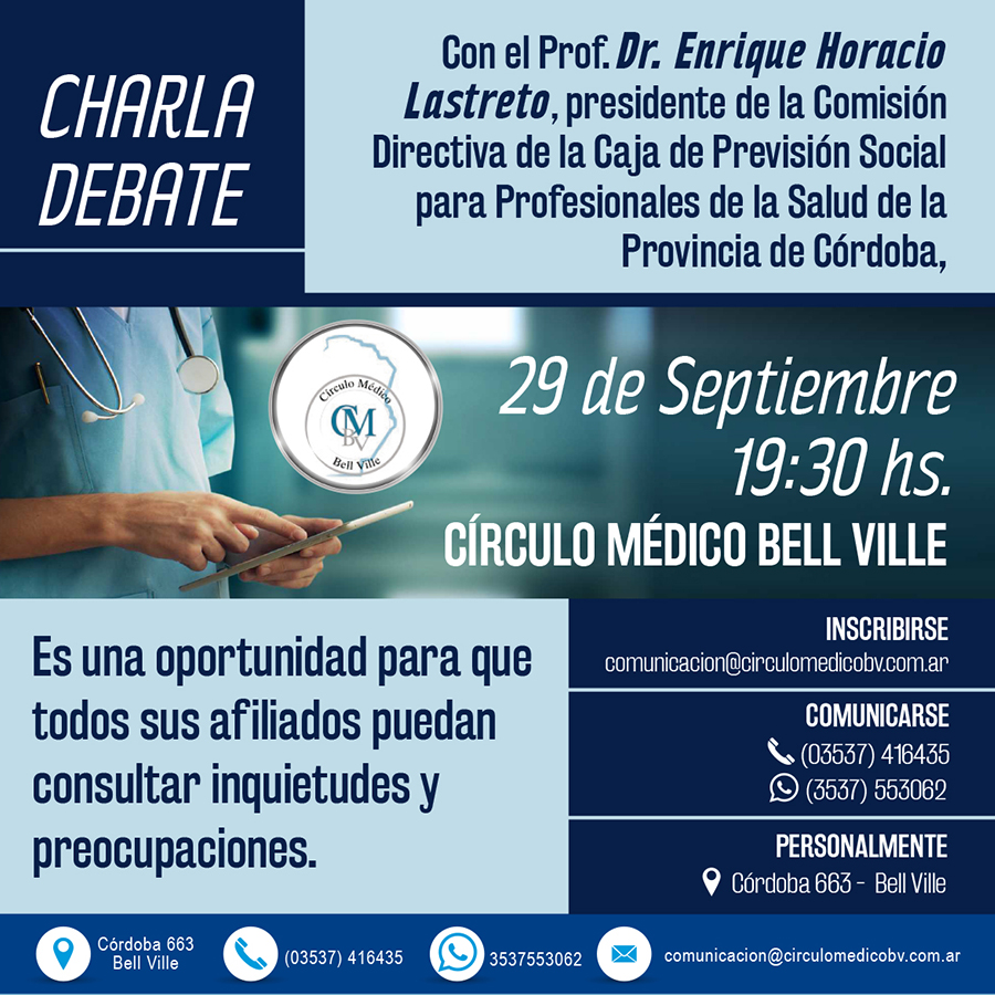 Charla debate con el Prof. Dr. Enrique Horacio Lastreto