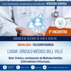 Medicina General – 06/10 – 9hs.